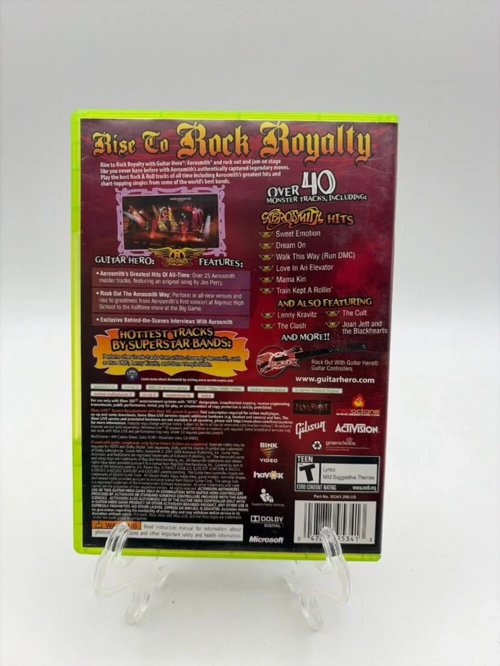 Guitar Hero: Aerosmith (Xbox 360, 2008) Complete Tested Working